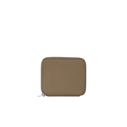 The Row Small Zip Wallet Smoked Taupe