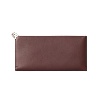 The Row Clasp Sunglasses Case Burgundy