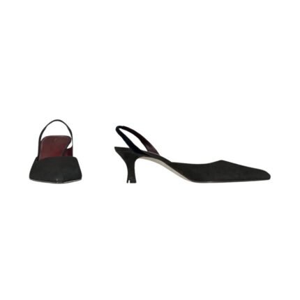 The Row Inez Slingback Heel Black
