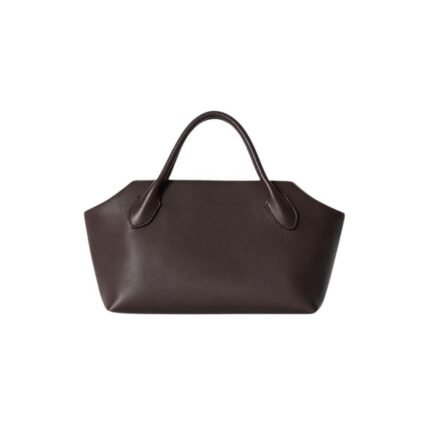 The Row Terrasse Bauletto Bag Dark Brown