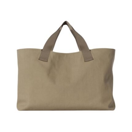 The Row Small N/S Brian Tote Bag Dark Brown