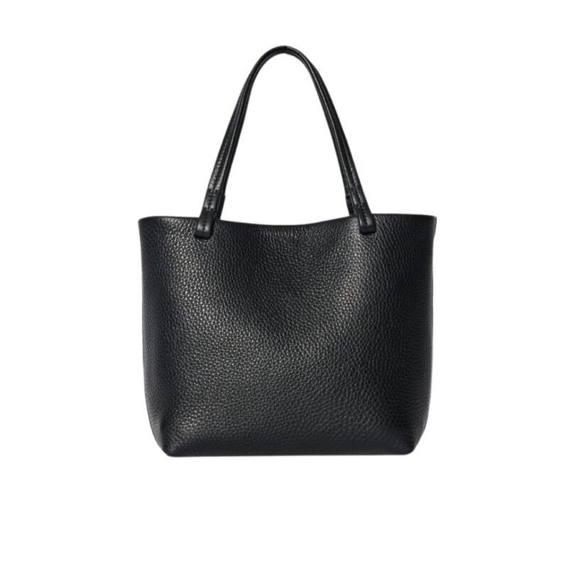 The Row Small Park Tote Bag Black