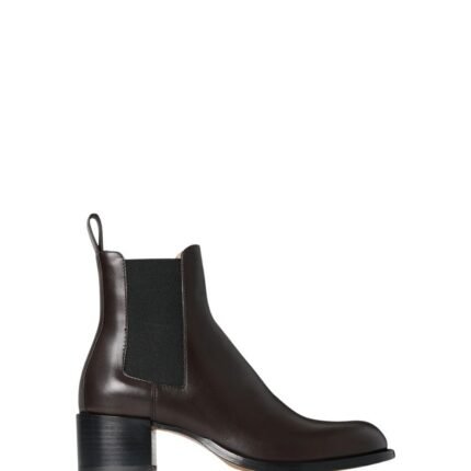The Row Nobilis Chelsea Boot Lacquer Brown