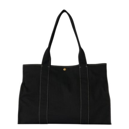 The Row Sisal Shoulder Bag Black