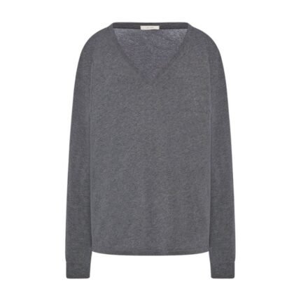 The Row Birket T-Shirt Charcoal Melange