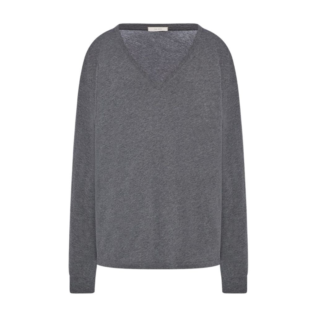 1 The Row Birket T-Shirt Charcoal Melange