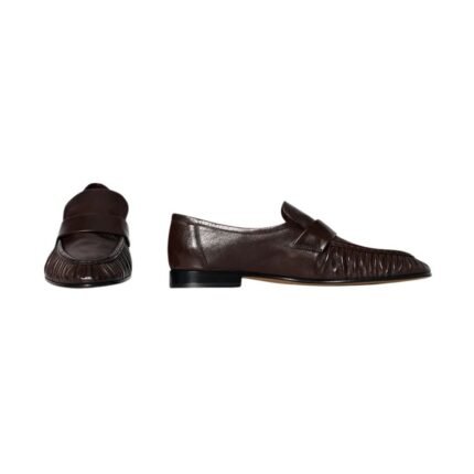 The Row Soft Loafer Deep Brown