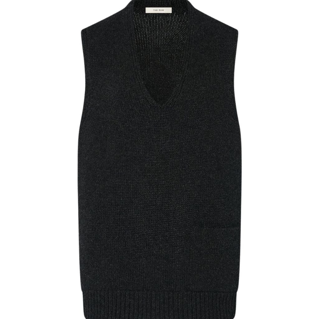 1 The Row Marte Vest Charcoal Melange