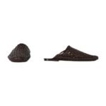 The Row Woven Slip On Shoe Lacquer Brown