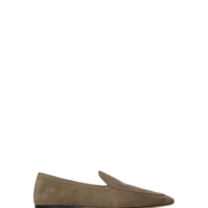 The Row Awar Flat Loafer Dark Taupe