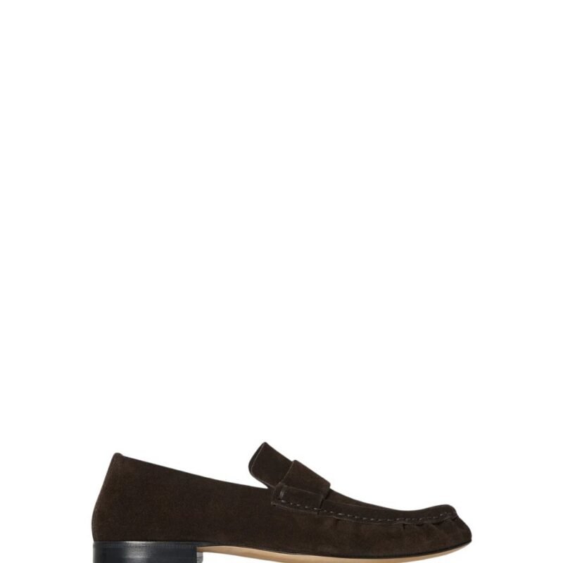 The Row Soft Moccasin Lacquer Brown