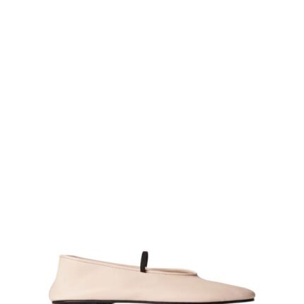The Row Elastic Ballet Slipper Milk