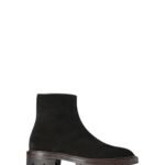 The Row Moto Side Zip Boot Black