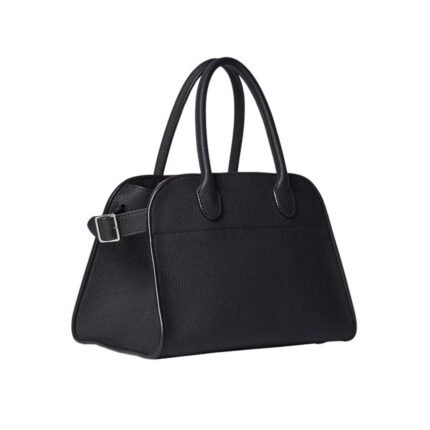 The Row Soft Margaux 10 Bag Black