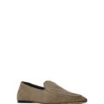 The Row Awar Flat Loafer Dark Taupe