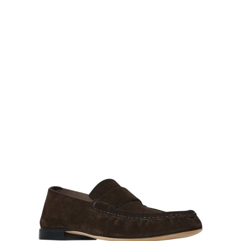 The Row Soft Moccasin Lacquer Brown