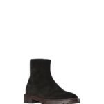 The Row Moto Side Zip Boot Black