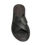 The Row Malick Cross Sandal Black