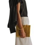 The Row Cecily Top Handle Bag Yellow