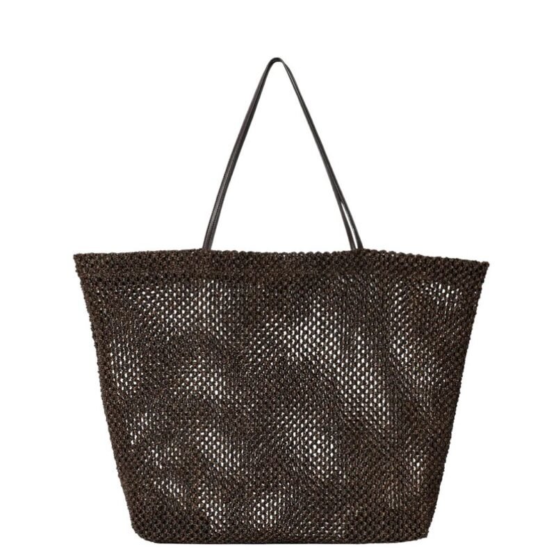 The Row Barn Tote Bag Dark Brown