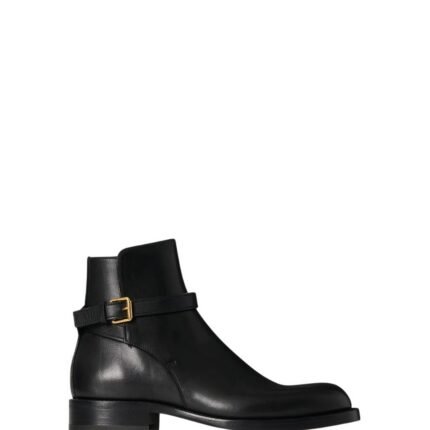 The Row Nobilis Buckle Boot Black