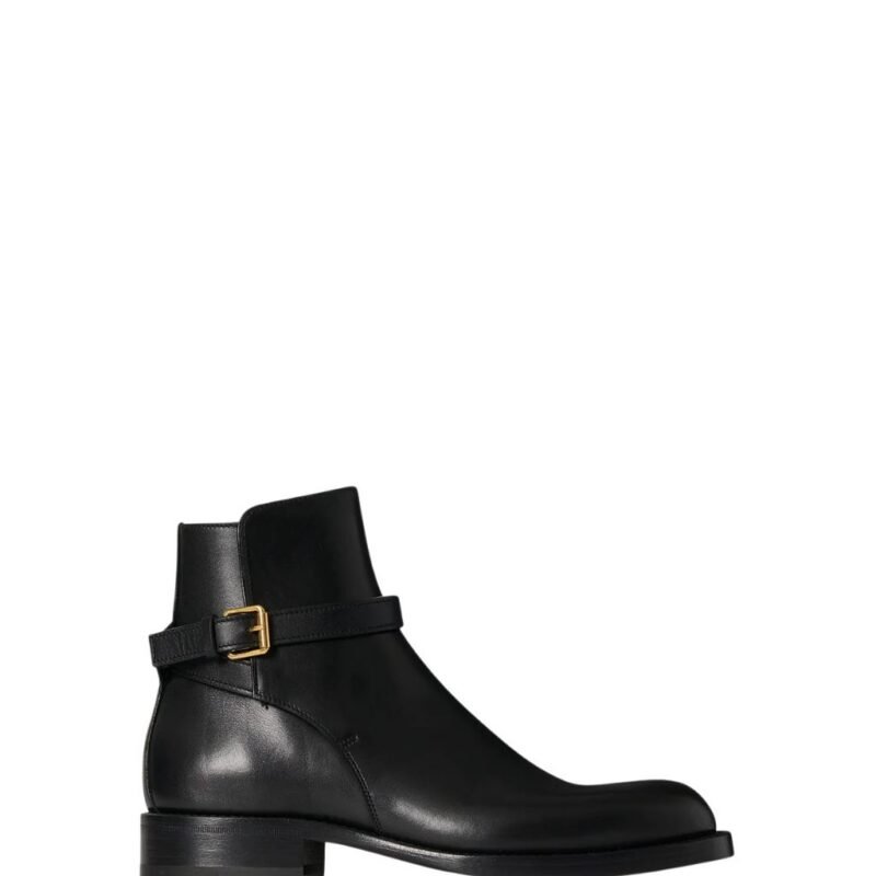 The Row Nobilis Buckle Boot Black