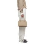 The Row Soft Margaux 10 Bag Dark Taupe
