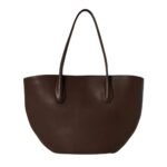 The Row Alger Tote Bag Deep Brown / Deep Brown