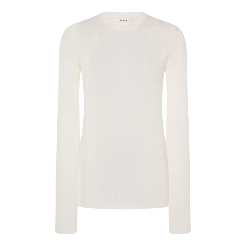 12 The Row Dantea T-Shirt Ivory