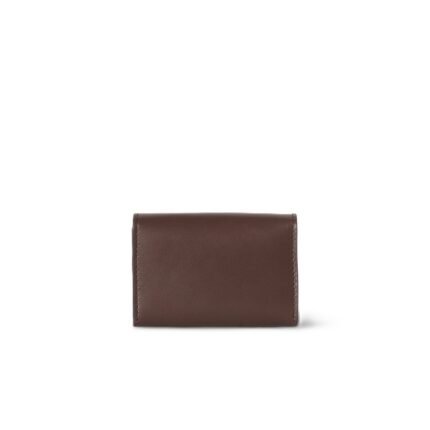 The Row Double Travel Wallet Deep Brown