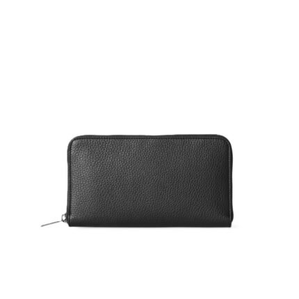 The Row Large Zip Wallet Black
