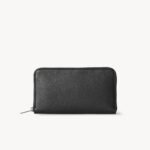 The Row Large Zip Wallet Black