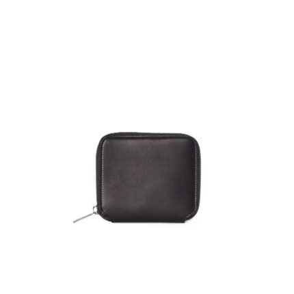 The Row Small Zip Wallet Dark Brown