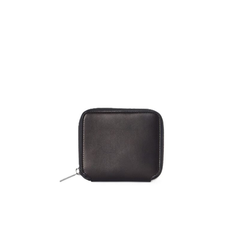 The Row Small Zip Wallet Dark Brown