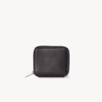 The Row Small Zip Wallet Dark Brown