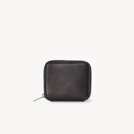 The Row Small Zip Wallet Dark Brown