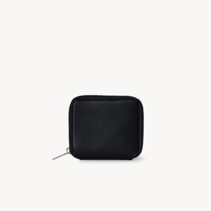 The Row Small Zip Wallet Black