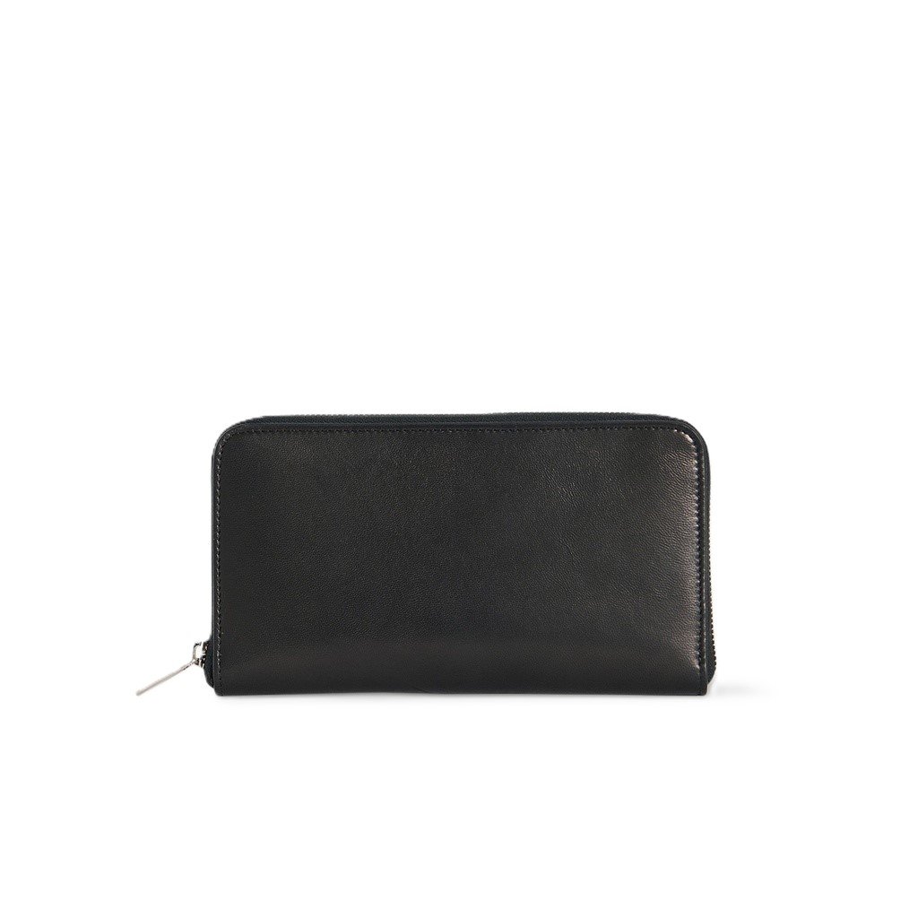 128_large_zip_wallet_1 The Row Large Zip Wallet Black