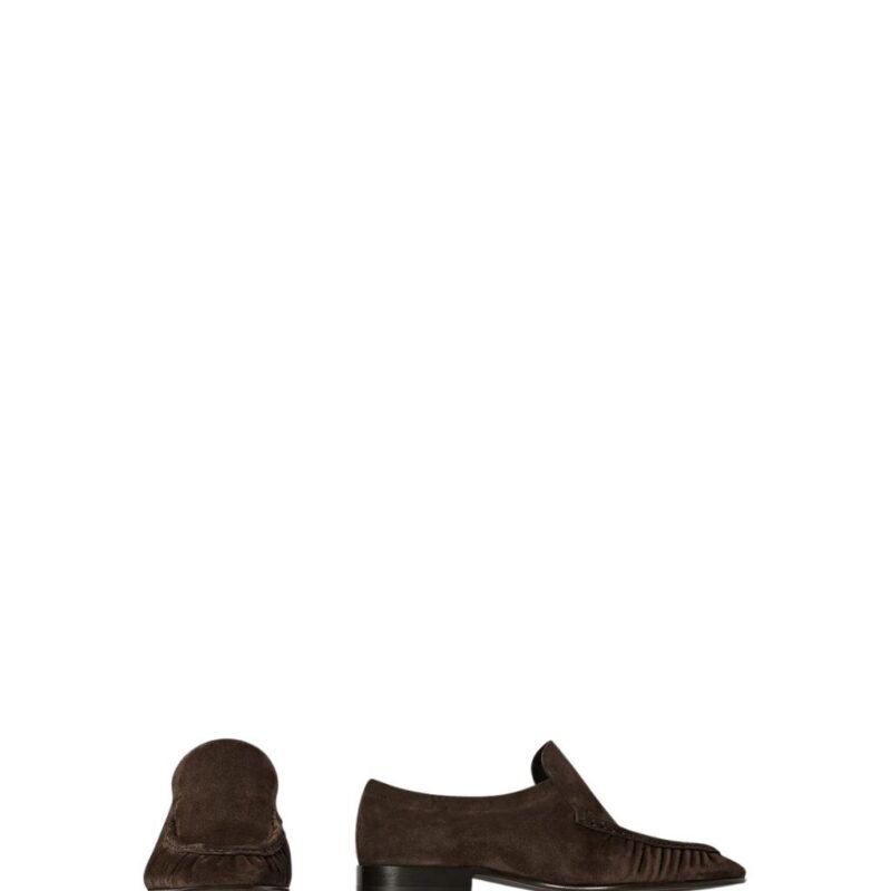 The Row Soft Moccasin Two Lacquer Brown