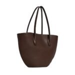 The Row Alger Tote Bag Deep Brown / Deep Brown