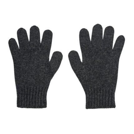 The Row Pleon Gloves Charcoal Melange