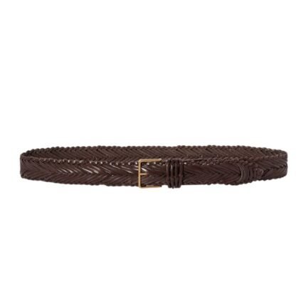 The Row Fisherman Belt Dark Brown