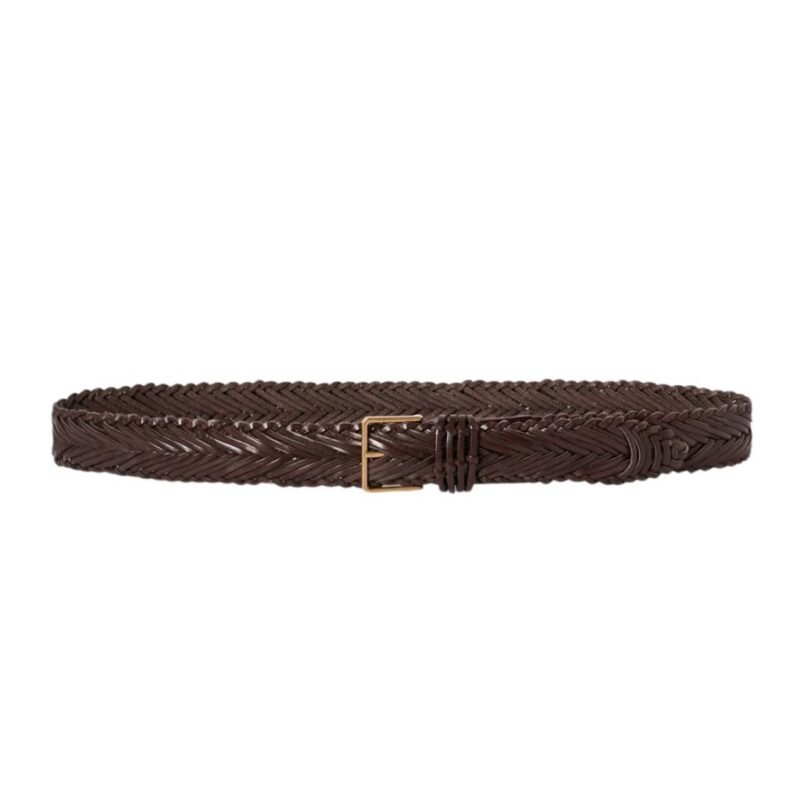 The Row Fisherman Belt Dark Brown