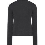 The Row Cresp Cardigan Charcoal Melange