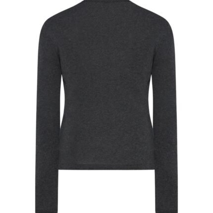 The Row Cresp Cardigan Charcoal Melange
