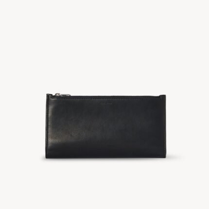 The Row Multi Zipped Wallet Black