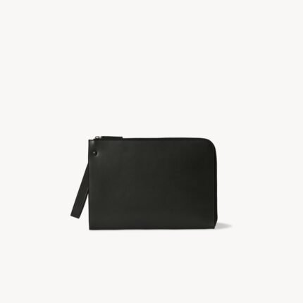 The Row Medium Portfolio Wristlet Dark Pine