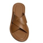 The Row Malick Cross Sandal Honey