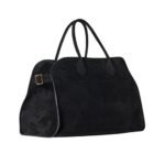 The Row Soft Margaux 15 Bag Black