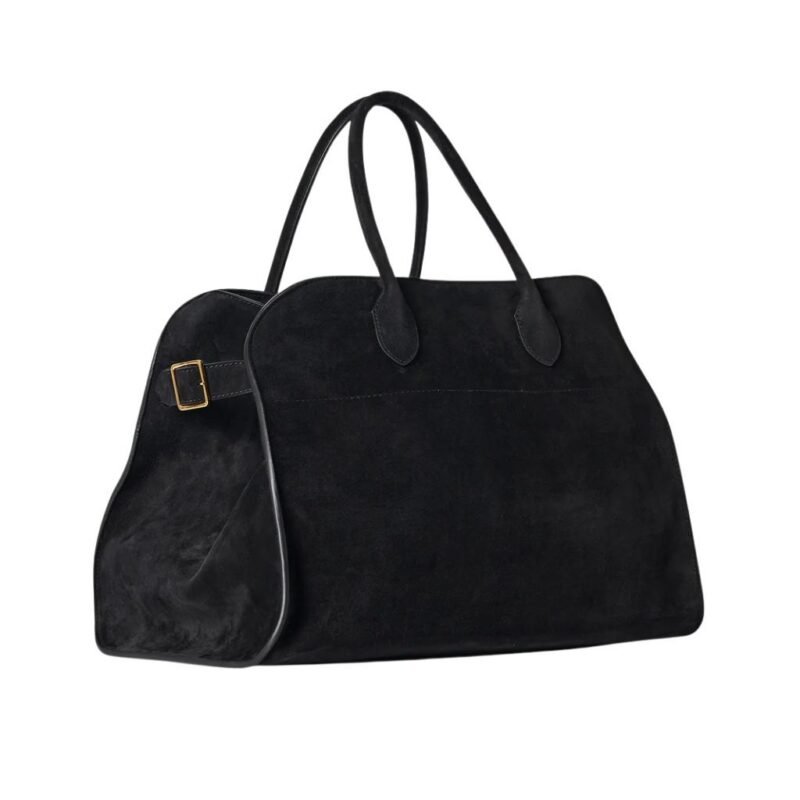 The Row Soft Margaux 15 Bag Black